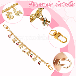 2Pcs 2 Styles Brass Bag Decorative Chains&nbsp;PURS-SC0001-03