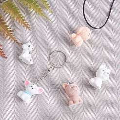 5Pcs 5 Styles Opaque Resin Pendants&nbsp;RESI-SZ0001-92