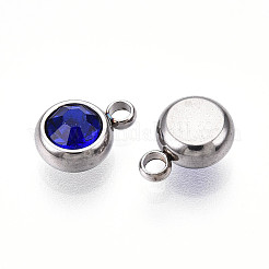 303 Stainless Steel Rhinestone Charms&nbsp;STAS-S068-16