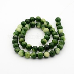 Natural Gemstone Dyed Round Bead Strands&nbsp;G-P070-39-8mm