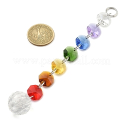 4Pcs 4 Styles Glass Octagonal Bead Hanging Suncatchers&nbsp;HJEW-JM02215-01