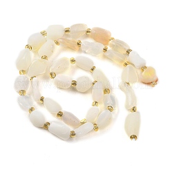 Natural White African Opal Beads Strands&nbsp;G-D101-A10