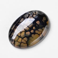 Natural Dragon Veins Agate Cabochons&nbsp;X-G-F296-05-22x30mm