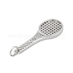 Rack Plating Brass Micro Pave Cubic Zirconia Pendants&nbsp;KK-P269-06P