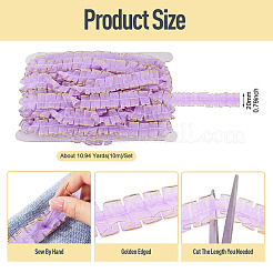 10M Double Layer Polyester Lace Ribbon&nbsp;OCOR-TA0004-14I