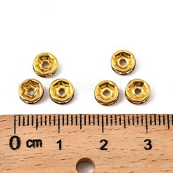 Iron Crystal Rhinestone Spacer Beads&nbsp;RB-A009-6MM-G