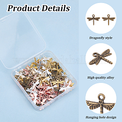 120Pcs 6 Colors Tibetan Style Zinc Alloy Pendants&nbsp;FIND-SC0022-32