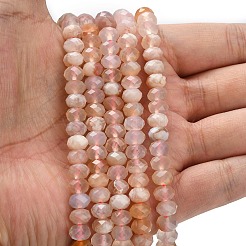 Natural Cherry Blossom Agate Beads Strands&nbsp;G-Z111-A40