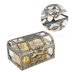 Rectangle Plastic Transparent Antique Pirate Treasure Boxes&nbsp;PW-WG47828-01