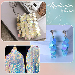100G PVC Paillette/Sequin Pendants&nbsp;PVC-CY0001-09A