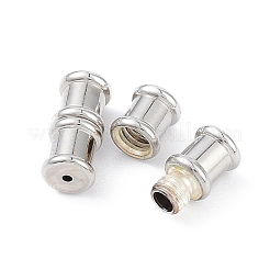 Anti-Tarnish Rhodium Plated 925 Sterling Silver Screw Clasps&nbsp;STER-K173-06P