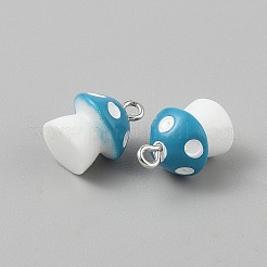 Opaque Resin Pendants&nbsp;CRES-WH0017-07P-02
