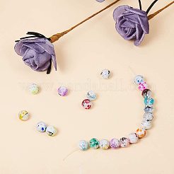 Drawbench & Baking Paint Glass Beads&nbsp;GLAA-PH0007-44