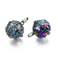 Rack Plating Brass Locket Pendants&nbsp;LS-KK-S319-23