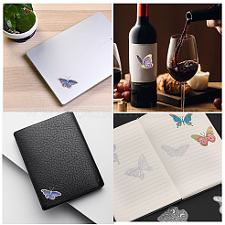 2 Bags 2 Styles Butterfly PET Self Adhesive Laser Stickers Sets&nbsp;STIC-CA0001-02