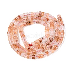 Natural Hematoid Quartz/Ferruginous Quartz Beads Strands&nbsp;G-Q606-46A-09