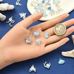 Alloy Rhinestone & Enamel Pendants&nbsp;FIND-YW0007-33