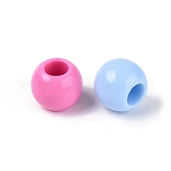 Opaque Plastic European Beads&nbsp;KY-N025-15