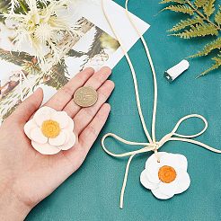 2Pcs 2 Colors Gesso Car Air Vent Decorations&nbsp;AJEW-FH0002-51