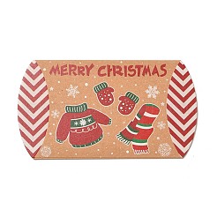 Christmas Theme Cardboard Candy Pillow Boxes&nbsp;CON-G017-02H