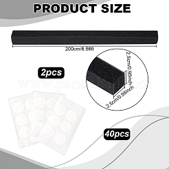 2Pcs Rectangle Foam Strips&nbsp;AJEW-WR0003-37A-01