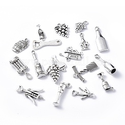 18Pcs 18 Style Tibetan Style Alloy Pendants Sets&nbsp;DIY-F122-02AS