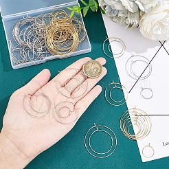 304 Stainless Steel Hoop Earring Findings&nbsp;STAS-UN0004-60