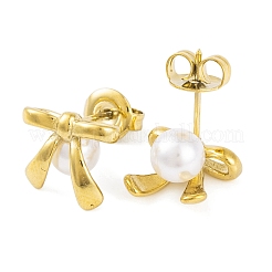 Ion Plating(IP) 304 Stainless Steel Stud Earrings for Women&nbsp;EJEW-A049-19G