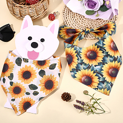 2Pcs 2 Styles Polyester Dog Bandana&nbsp;AJEW-WH0456-004