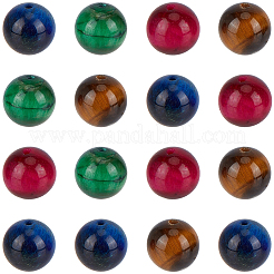 40Pcs Natural Tiger Eye Beads&nbsp;G-PA0002-48