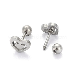 Tarnish Resistant 201 Stainless Steel Barbell Cartilage Earrings&nbsp;EJEW-R147-34