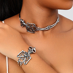 Alloy Skeleton Bracelets & Necklaces Sets&nbsp;FS-WG61533-01