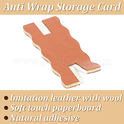 PU Imitation Leather Necklace Display Cards&nbsp;CDIS-WH0021-042B
