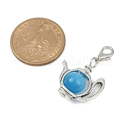 Cat Eye Kettle Pendant Decorations&nbsp;HJEW-JM03578