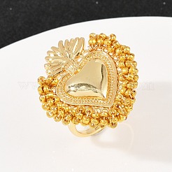 Brass Adjustable Cuff Rings&nbsp;RJEW-P157-03G