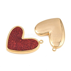 304 Stainless Steel Enamel & Glitter Powder Pendants&nbsp;STAS-G398-19G-03