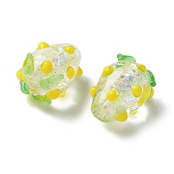 Handmade Foil Lampwork Bumpy Beads Strands&nbsp;FOIL-Z001-05F