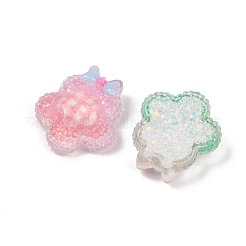 Opaque Resin Flower Cabochons&nbsp;RESI-R465-03