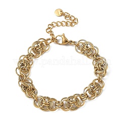 304 Stainless Steel Chain Bracelets for Women&nbsp;SA-CBA4051-09G