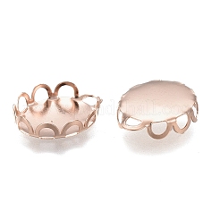 304 Stainless Steel Cabochon Settings&nbsp;STAS-P249-13B-RG