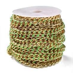 Golden Brass Enamel Curb Chain&nbsp;CHC-H103-07B-G