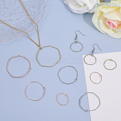 36Pcs 9 Styles Alloy Open Back Bezel Pendants&nbsp;FIND-CA0008-45