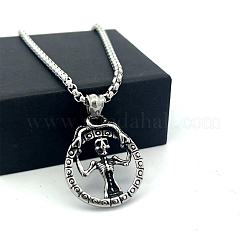Vintage Punk Skull Woman Pendant 304 Stainless Steel Necklaces for Men Women&nbsp;ZC1916