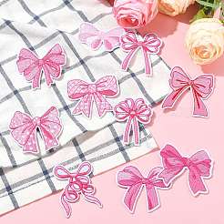 10Pcs 10 Styles Bowknot Theme Computerized Embroidery Cloth Iron on/Sew on Patches&nbsp;PATC-CJ0001-03