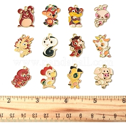 24Pcs 12 Styles Alloy Enamel Pendants&nbsp;ENAM-FS0002-86