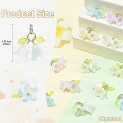16Pcs Acrylic Pendants&nbsp;PALLOY-FS00075