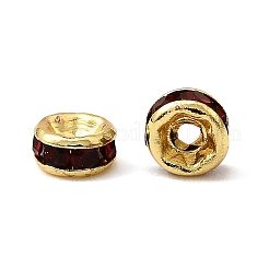 Brass Grade A Rhinestone Spacer Beads&nbsp;LS-RSB034NF-09G