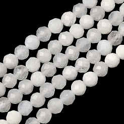 Natural Rainbow Moonstone Beads Strands&nbsp;G-B168-A11-4mm
