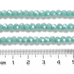 Electroplate Opaque Glass Beads Strands&nbsp;LS-EGLA-A035-P4mm-A14