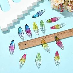 12Pcs 6 Colors Transparent Epoxy Resin Big Pendants&nbsp;RESI-FS0002-44